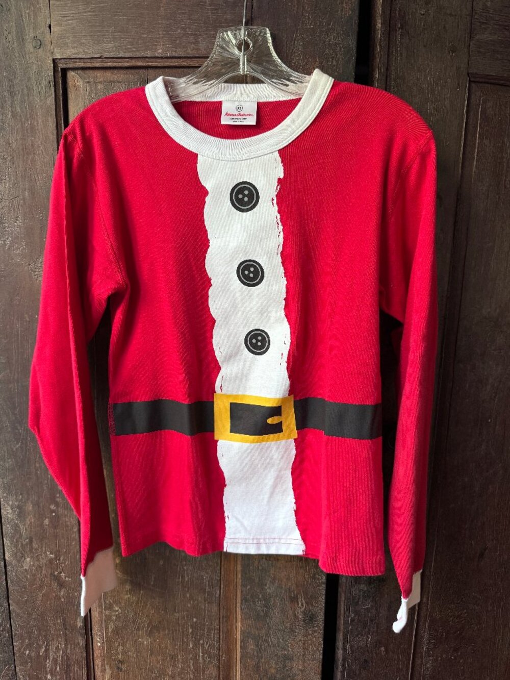 Hanna Andersson Holiday Novelty St. Nick Long John Top